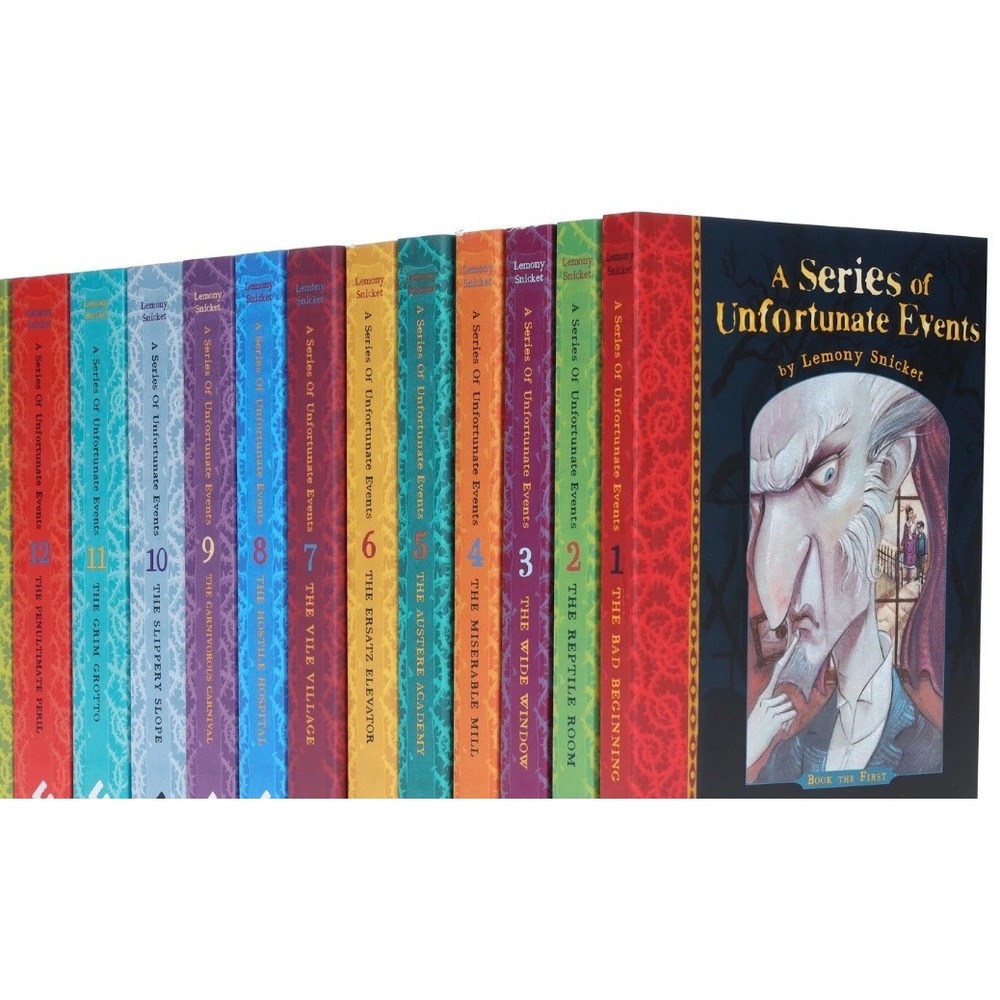 A Series of Unfortunate Events Lemony Snicket Books 1-12 Paperback Set